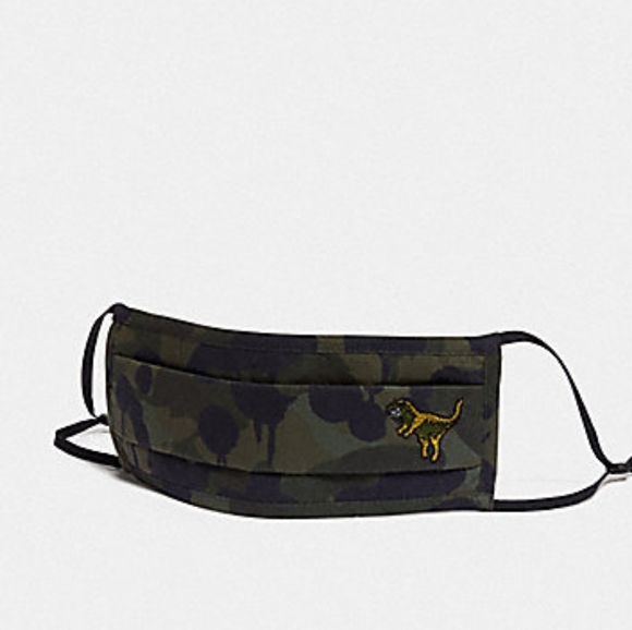 Coach Accessories - 🦖🦖NWT COACH Rexy Face Mask With Camo Print🦖🦖